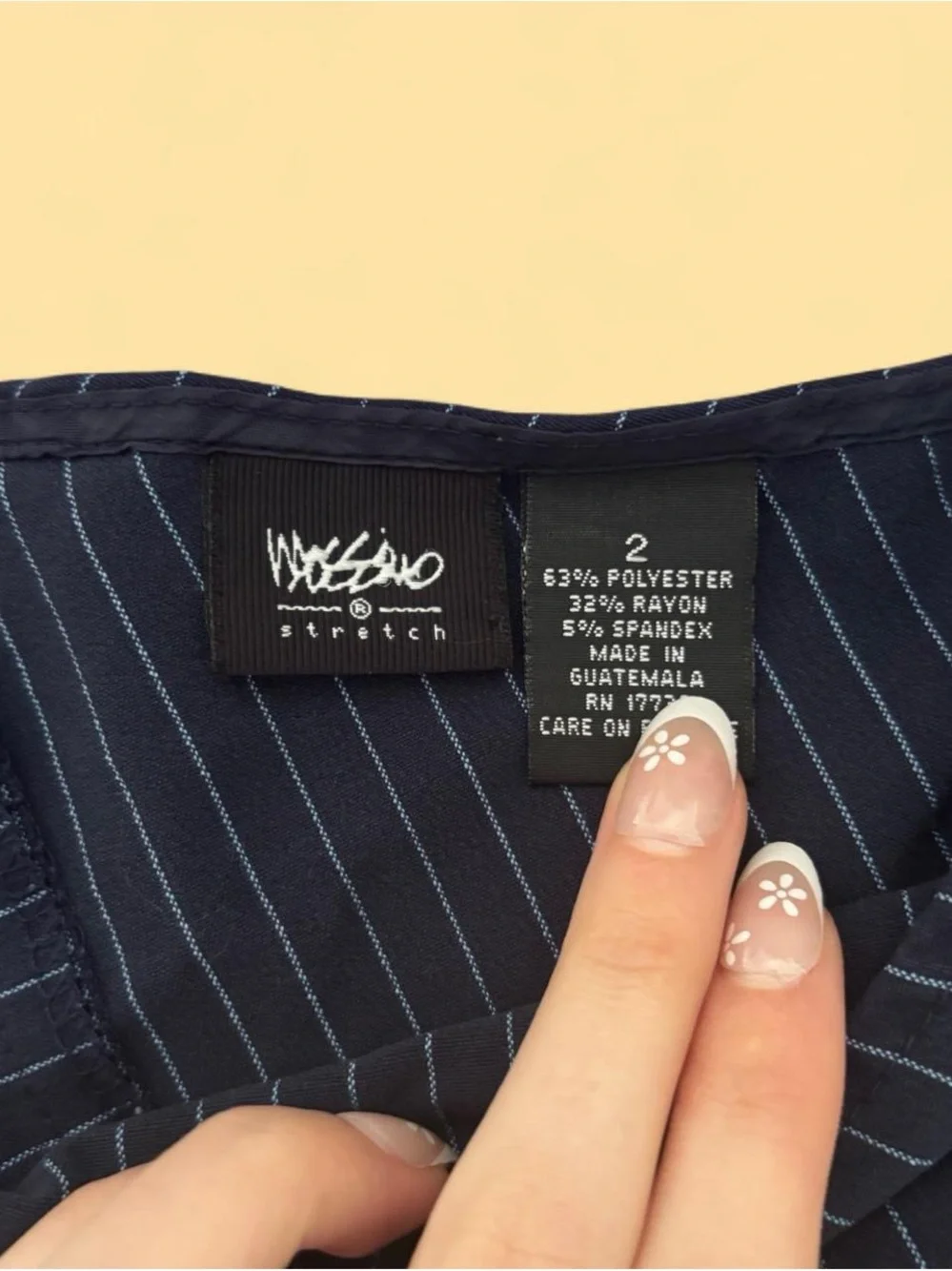 Mossimo Supply Co. Black Pinstripe A-Line Skirt